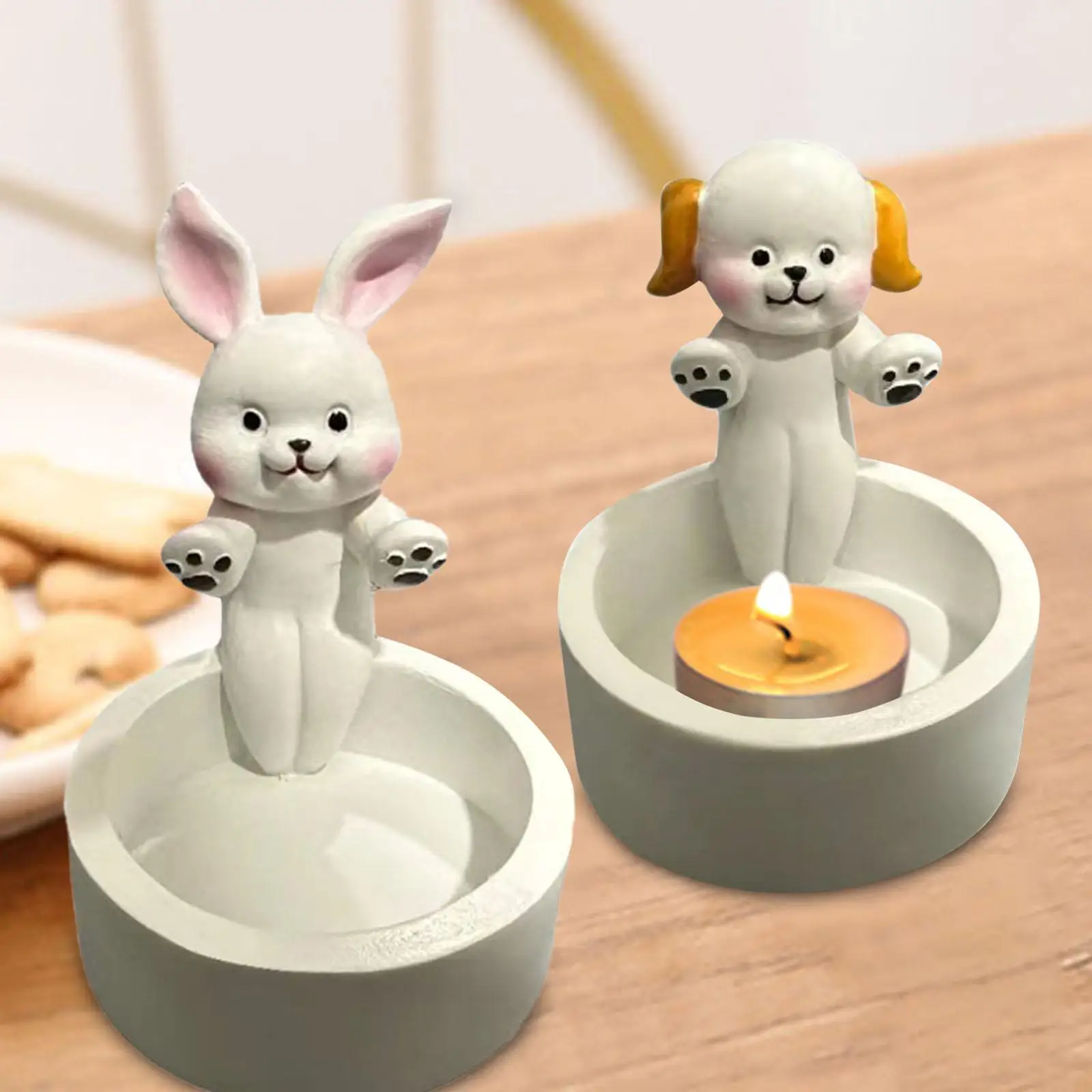 Candle Stand Cartoon Animal Candle Holder for Housewarming Gifts Table Centerpiece Festival Celebrations Anniversary Girl Women