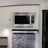 RecPro RV Convection Microwave Stainless Steel 1.1cu. ft. | 120V | Appliances | Direct Replacement for High Pointe and Greystone 2