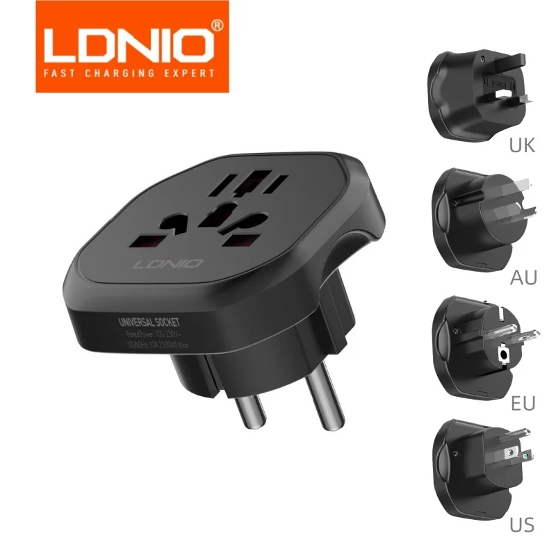 Plug Adapter Universal Travel Adapter Kr Conversion Plug 48mm Eu To AU American Plug Adapter To European Universal Socket
