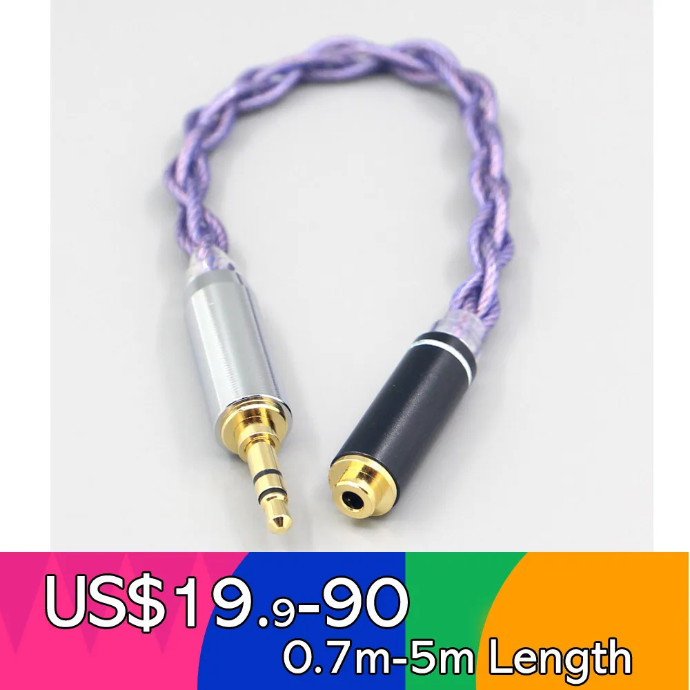 

Type2 1.8mm 140 cores litz 7N OCC Headphone Cable For 3.5mm xlr 6.5 2.5mm male 4.4mm Male to 2.5mm female Ifi Zen DAC LN007904