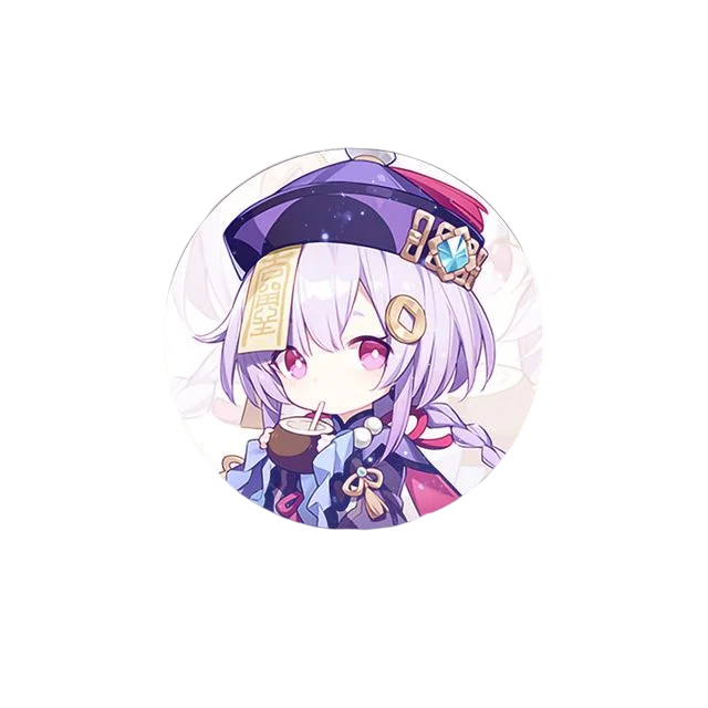 58mm Game Genshin Impact Brooch Pins Anime Badge Cosplay Ganyu Xiao Zhongli  Accessories For Clothes Backpack Decoration Gift