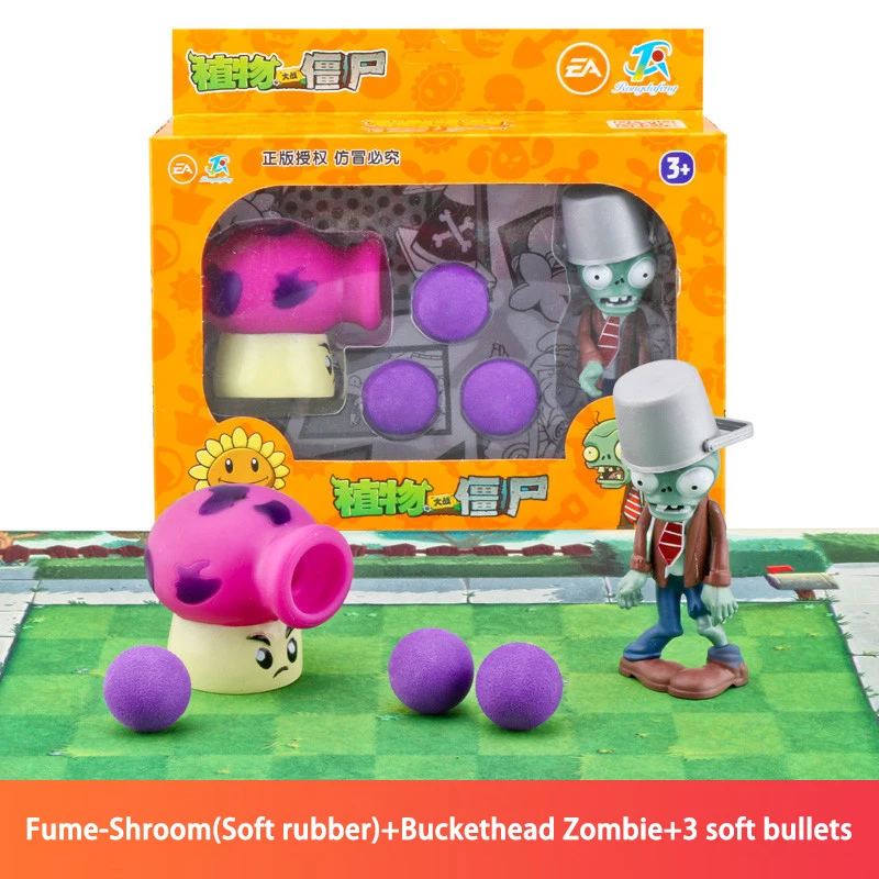 Deluxe Plants vs Zombies Action Figure Toy Set - 12 Unique Soft Silicone Game Characters