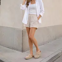 Mules en daim véritable Evshine pour femme, nouvelles pantoufles à enfiler avec semelle en liège, pantoufles unisexe en mousse à mémoire de forme avec soutien de la voûte plantaire 6
