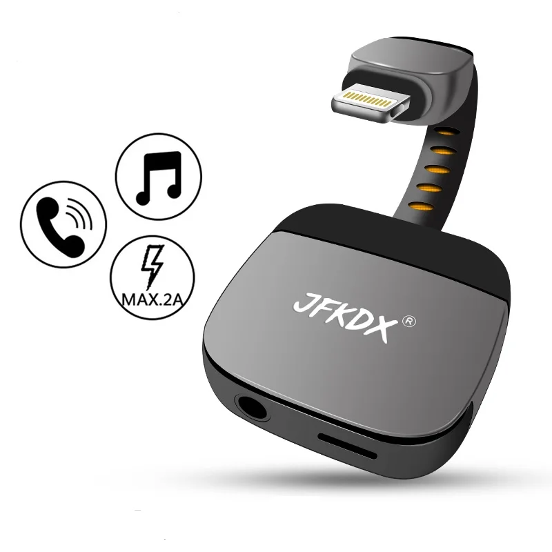 Jfjvc Lightning Naar 3.5Mm Jack Aux Audio Adapter Bellen Aux Kabel