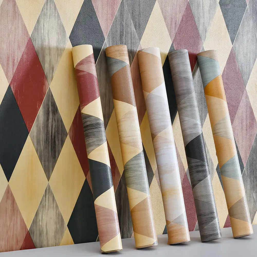 

5/10m Retro Pvc Wall Sticker Grid Decorative Sticker for Home Decor Vinyl Self Adhesive Plaid Wallpaper for Living Room Bedroom