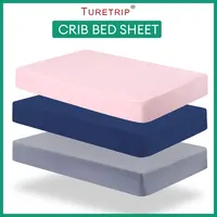 Crib Fitted Sheets Microfiber Bedding Sheet for Baby Fits Crib & Toddler Bed mattresses 1