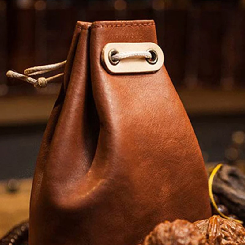 DIY 手作りファッションミニ巾着バケツバッグレザークラフトパターン