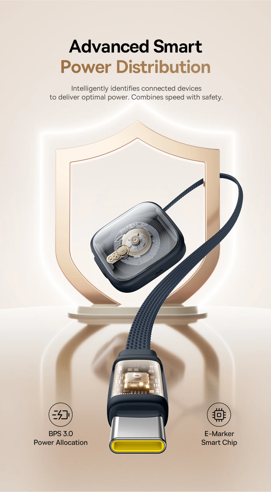Baseus 100W Retractable USB-C Cable with Apple Watch Charger