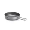Naturehike Ultralight Outdoor Camping Titanium Pot Set Cooking Titanium Frying Pan Folding Portable Picnic Cookware Equipment 5
