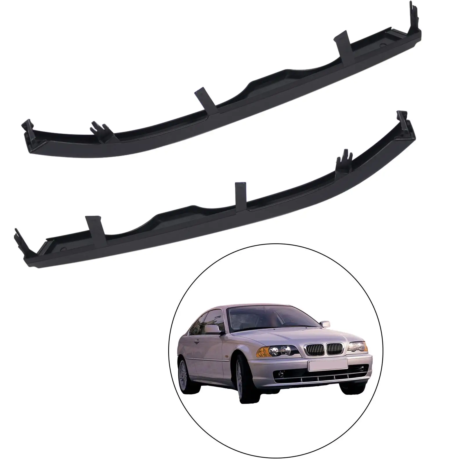 Headlight Fillers High Performance Durable Replaces Car Accessories Lower Covering Trim for BMW E46 Coupe 2-door 1999-2002