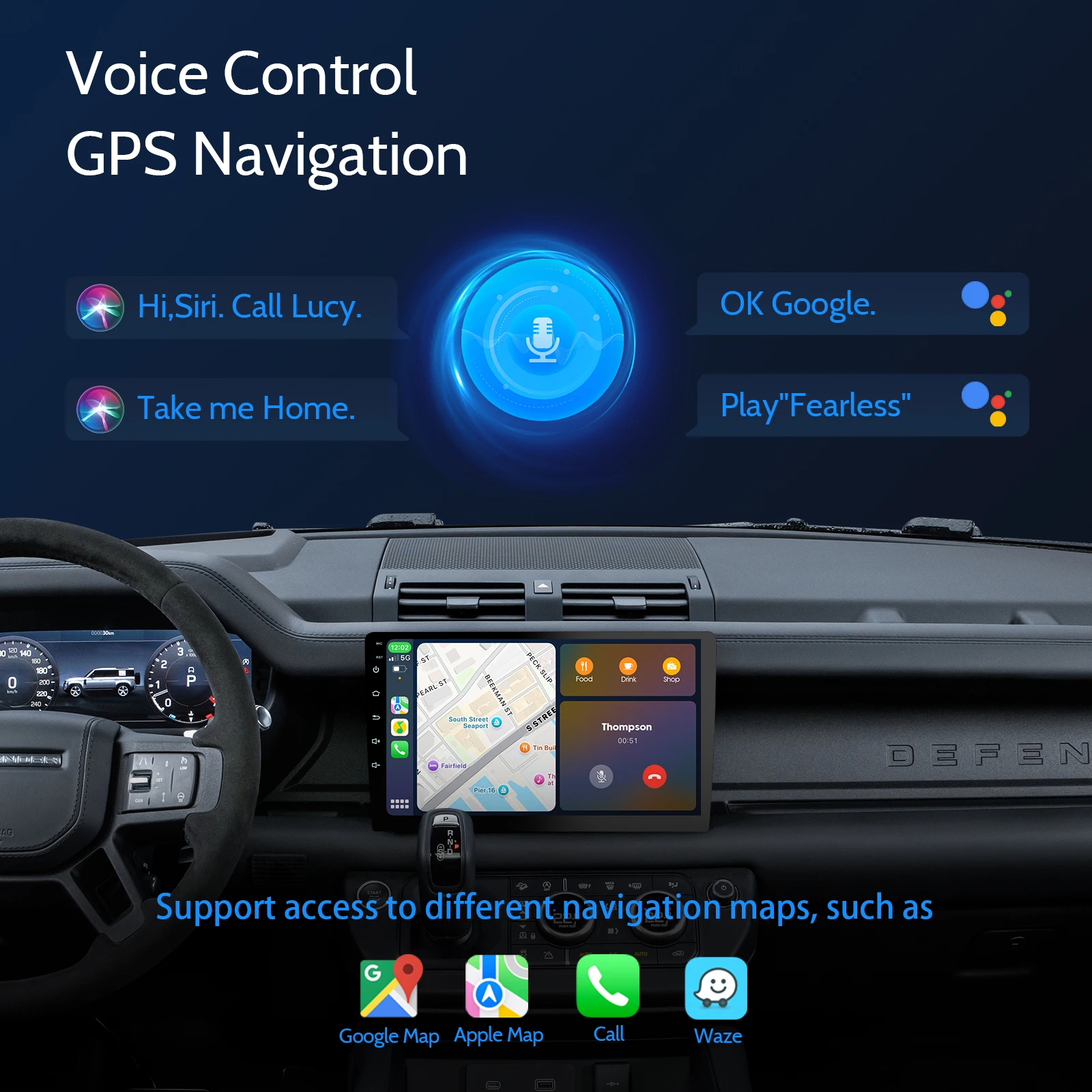 Display Auto 7 Pollici Con Carplay Wireless E Android Auto – Telecamera 720P, FM E AUX