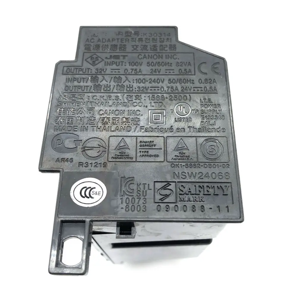 Power Supply Adapter K30314 K30304 K30312 Fits Canon iP4800 iP4810 iP4950 iP4900 iP4880 iP4820 iP4830 iP4870 iP4850 iP4930