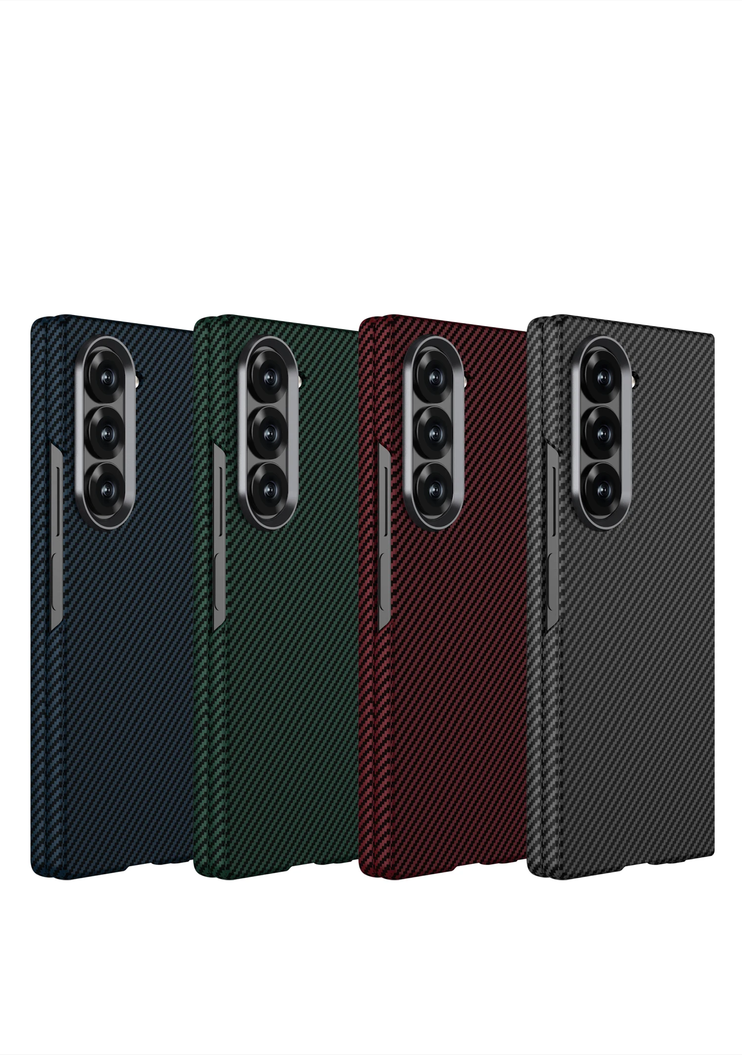 Ultra-thin Carbon Fiber Texture Case For Samsung Galaxy Z Fold 6 Screen Glass Pr