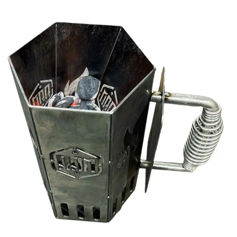 

Угольный дымовой инструмент для приготовления пищи на открытом воздухе барбекю быстрые стартеры огня может удобно Черный Быстрое быстрое устройство