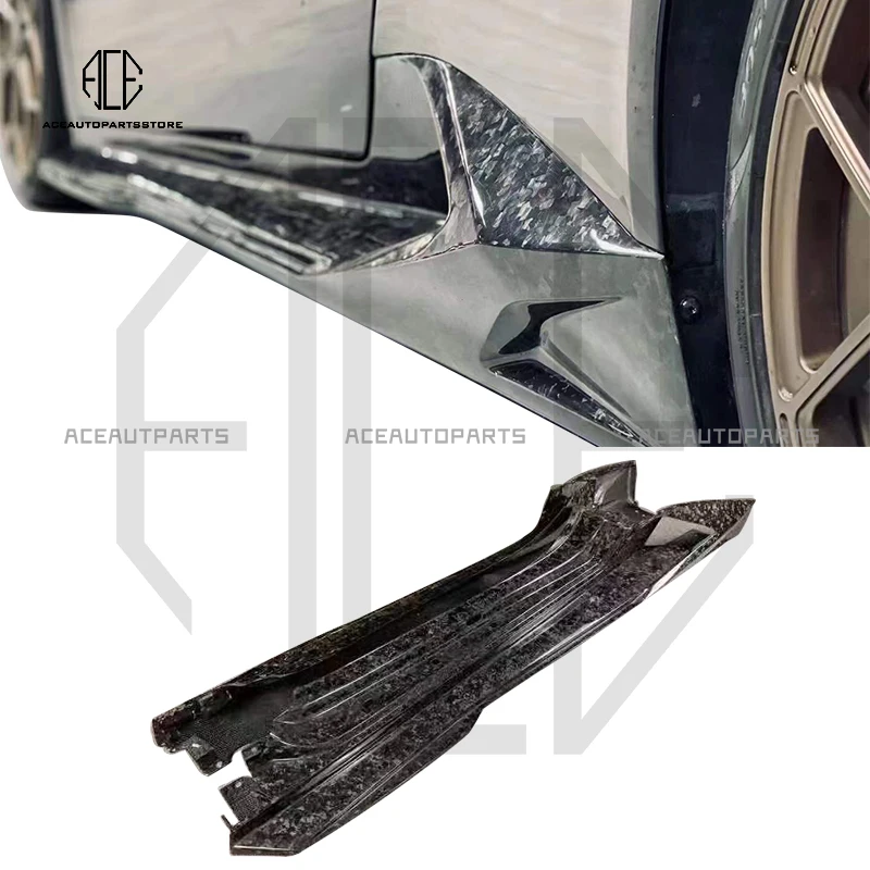 

High Quality V Style Carbon Fiber Side Skirts For Lambor Lp580 Lp610 EVO Body Kit For Huracan 2014-2021 Carbon Accessories