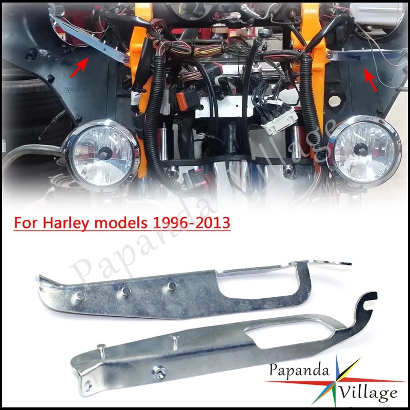 

1 пара обтекателей для фар, внутренняя опора для Harley Touring Electra Glide Street Glide Tri Glide FLHT FLHX FLHTC FLHTCUTG