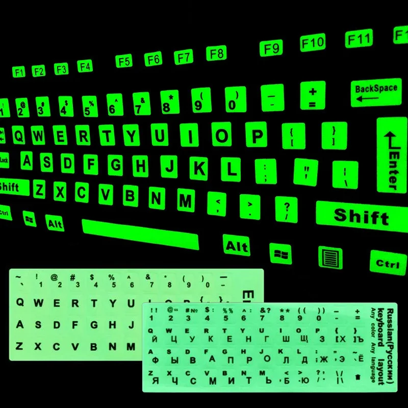Adesivi per tastiera ebraica Layout dell'alfabeto etichetta adesiva per tastiera con lettera resistente all'usura per Computer Desktop portatile  7