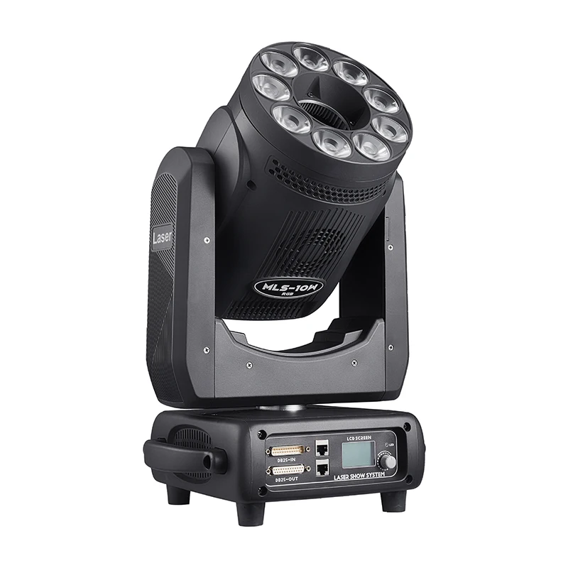

ILDA DMX 9*20 Вт моющаяся движущаяся головка lyre + 10 Вт/5 Вт RGB полноцветная Анимация диско-лазер движущаяся головка