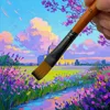 12pcs Premium Flat Art Paintbrush Set - Durable Anti-Shedding Synthetic Nylon Bristles for Watercolor Acrylics Gouache Painting 5