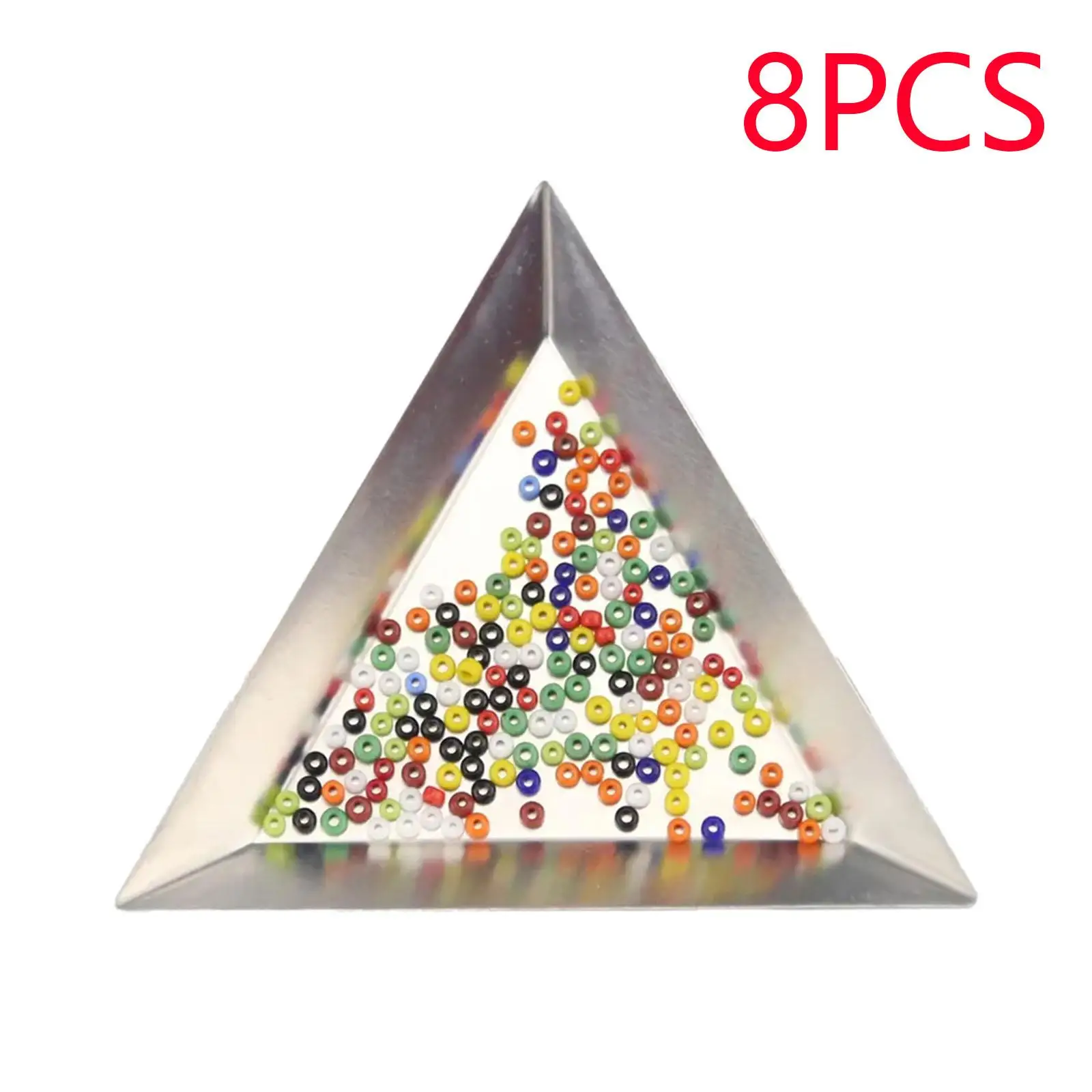 

8Pcs Triangle Bead Sorting Trays Bead Sorting Storage Plates Trays for Beading DIY Art Craft Art Painting Tray Jewelry Nail Art