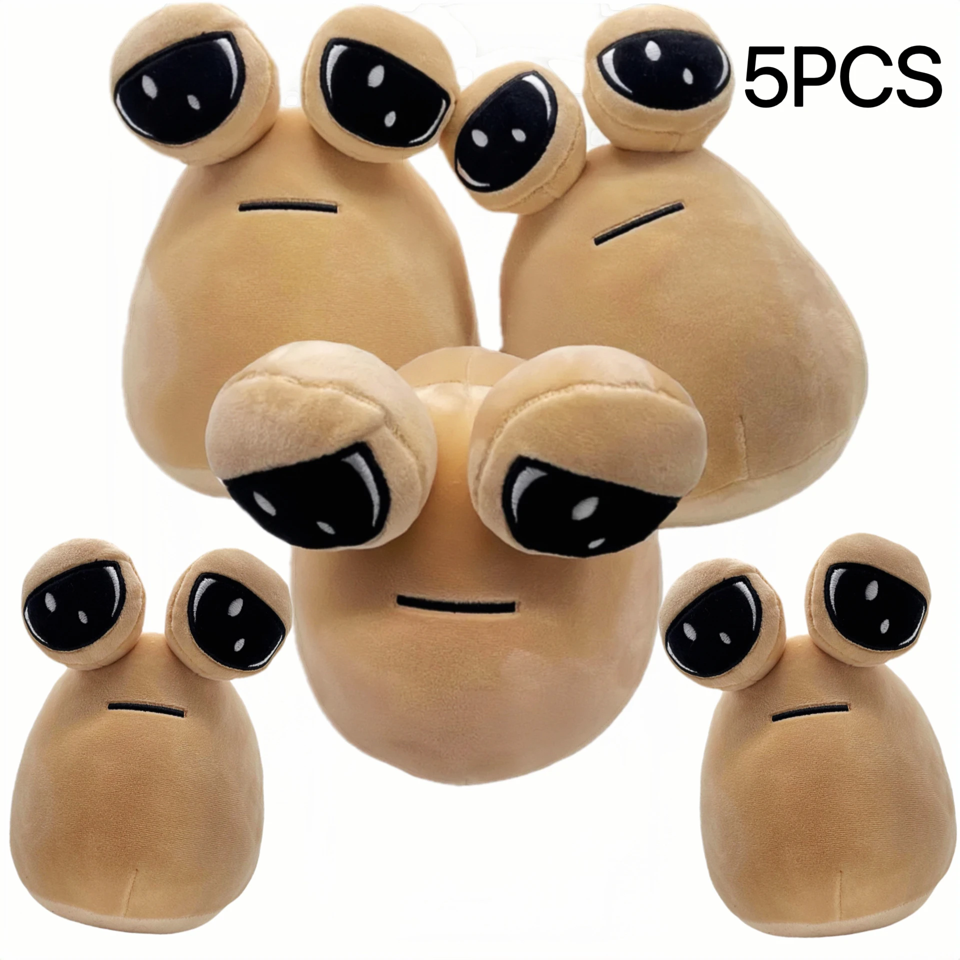 thumbnail image 1 of New 22cm My Pet Alien Pou Plush Toy Game Role Alien Pou Plush Doll Kawaii Home Decoration Pillow Soft Stuffed Gifts Toy For Kids, 1 of 5