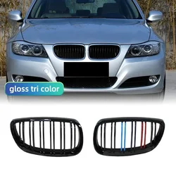 Sleek Gloss and Matt Carbon Black Front Racing Grilles (M Colour)