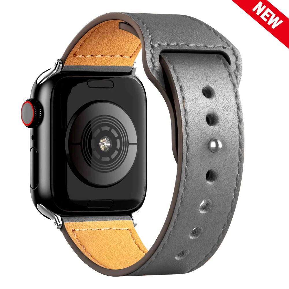 Premium Leather Watch Band - Elegant Wrist Strap Bracelet