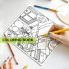 COZY RETREATS Coloring Book for Adults & Teens Featuring Adorable Animals Valentines Graffiti Painting Drawing books ﻿ 5