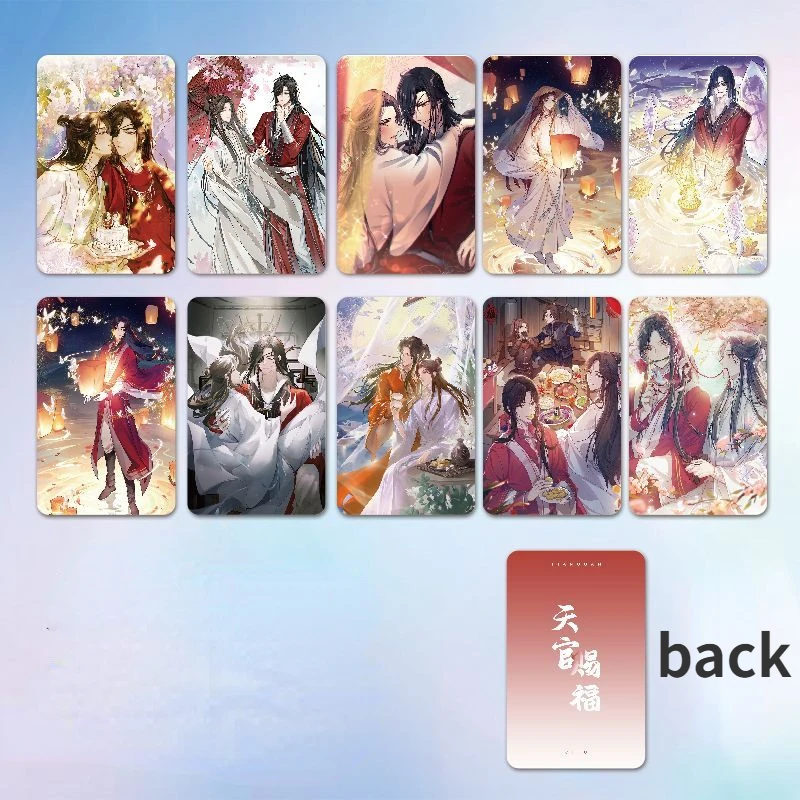 

Heaven Official’s Blessing Anime Cards Tian Guan Ci Fu Card Made Paper Print Souvenir Card Photocard Fans Collection Postcard