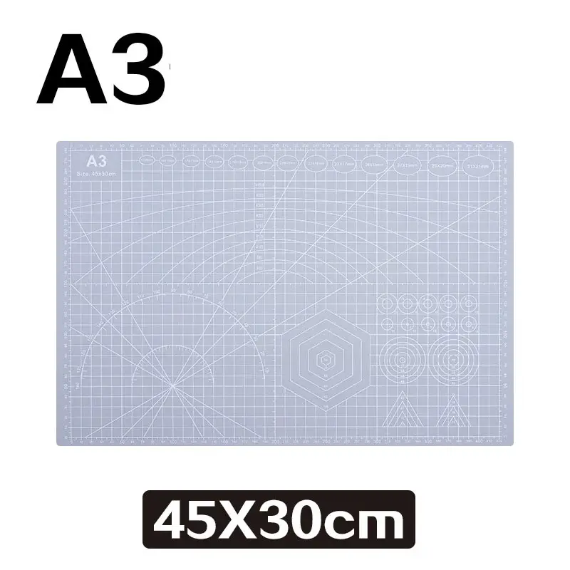 A3 Self-Healing Cutting Mat 45x30cm 3mm Thick Heavy Duty PVC Solid Core Double Sided Grid Craft DIY Office Tool image 11