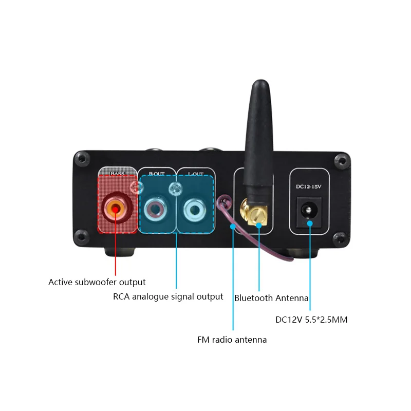 Digital Audio Player ES9018K2M Music Player Bluetooth 5.0 U Disk TF Card Lossless Read Playback HIFI FM Radio 2.1 Channel Output