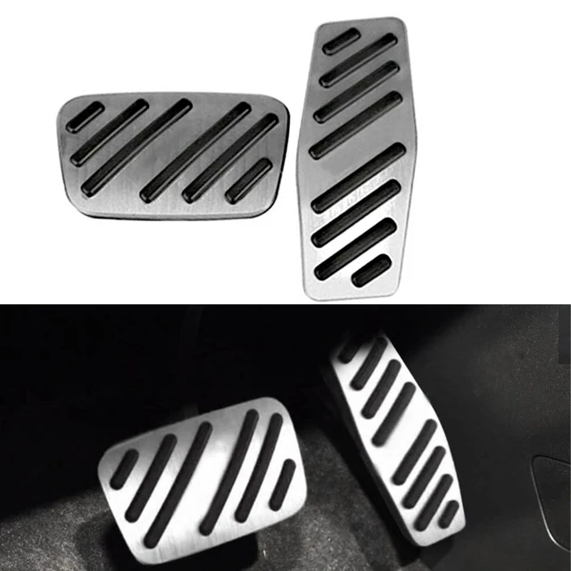 Aluminum Alloy Pedal Covers For Chevy Camaro 2016-2023 - No Drill Non-Slip Gas & Brake Pedal Covers, Blue (2-Piece Set)
