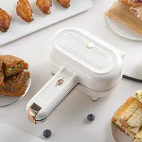 Sandwich Maker Bread Hot Dog Toaster Spill Proof Sandwich Making Machine Double Sided Non Stick for Home Kitchen 2