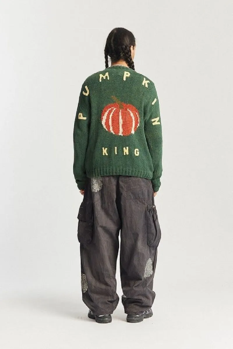 

Y2k Knitted Sweater Letter Pattern Couple Sweater Top Vintage Street Loose Pullover Casual Harajuku Autumn Cotton Knitted Fabric