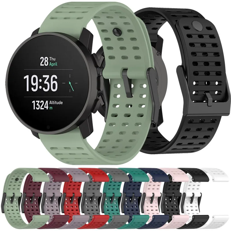 Breathable Silicone Watch Strap Replacement - Premium Wristband Bracelet