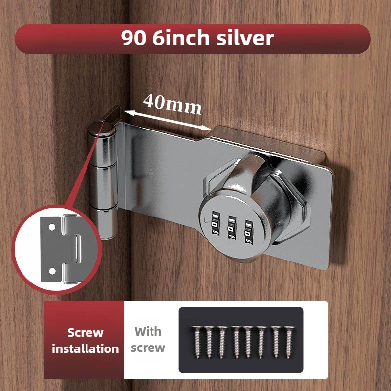 Combination Padlock Security Cam Lock Anti-Theft 1000 Group Password Drawer Cabinet 1PCS