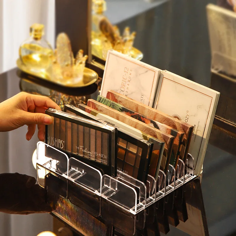 Eyeshadow Palette Organizer Eyepowder Storage Tray Cosmetics Rack Makeup Tools Compartment Holder For Women makeup organizer