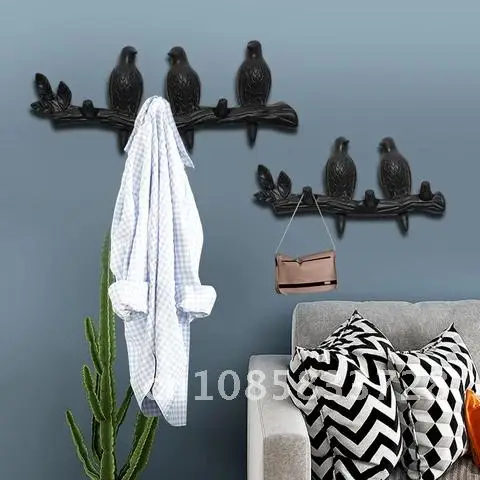 

Innovative ABS Wall Hooks Bird Shape Towel Hooks Living Room Hanger Key Hooks Hat Handbag Holder Home Decoration