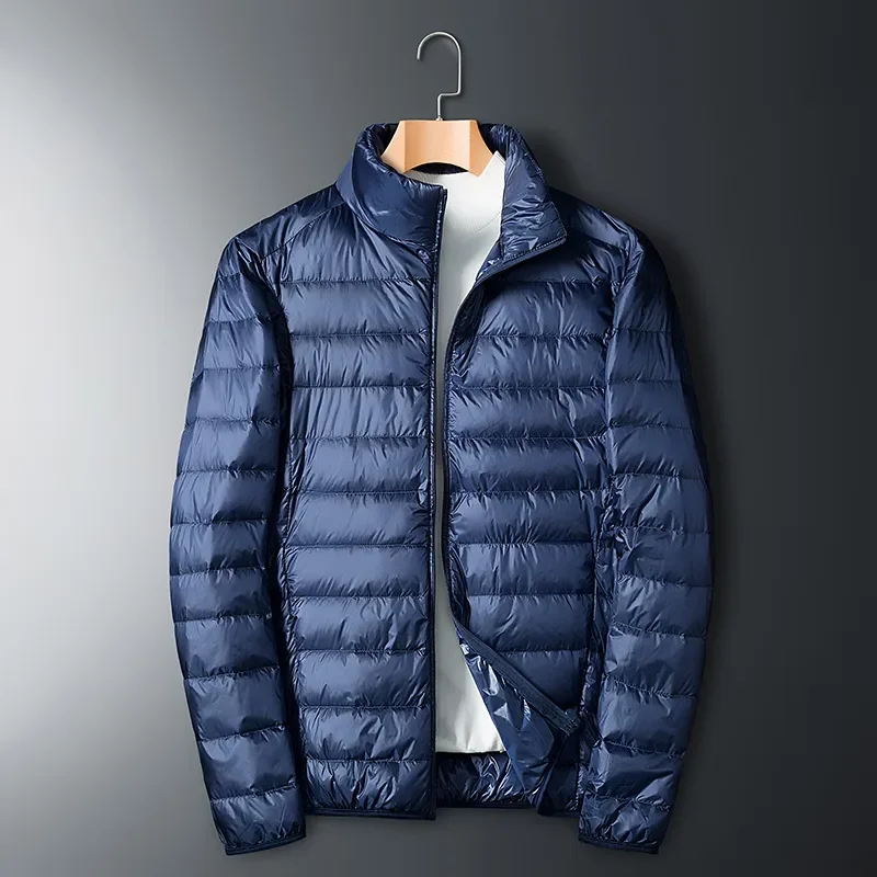 Down Jacket Mens Jacket Autumn Winter Ultra Light White Duck Down Jacket Men Waterproof Casual Portable Outdoor Lightweight Padded Male Coats Jacket
