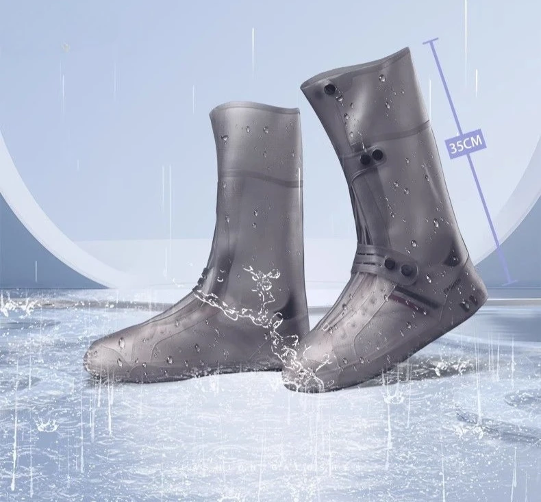 Waterproof Rubber Rain Boots For Men Flat Lightweight Wide Fit_voghion.com