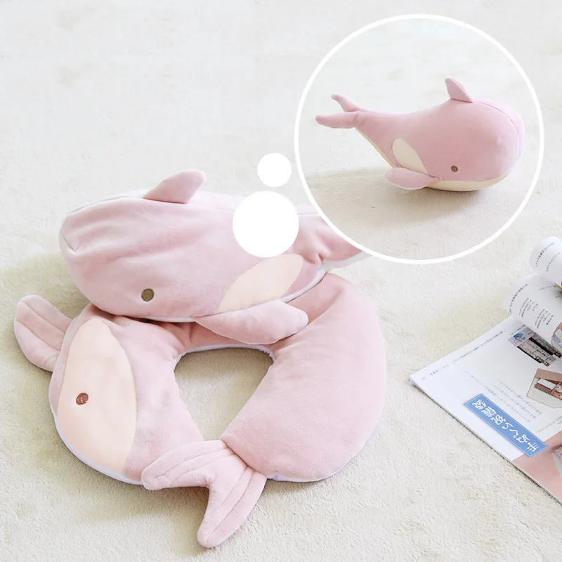 Children's Deformable U-shaped Pillow Cartoon Particle Pillow Hugging Deformable Doll 2-in-1 Dual use