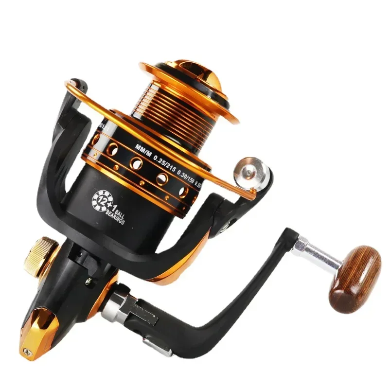 

Spinning Fishing Reel, Metal Coil, Boat, Rock, Sea Fishing Tackle, AX, BX, 12BB, 1 Bearing Balls, 500-9000 Series