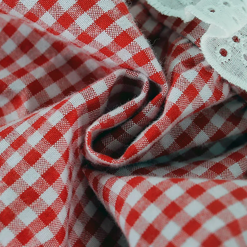 Cotton Summer Baby Girls Strawberry Plaid Bodysuits