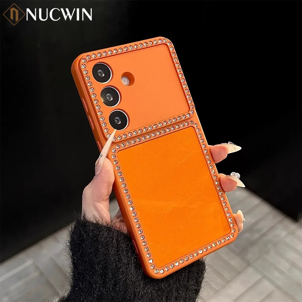 Luxury Glitter Snow Mountain Velvet Phone Case