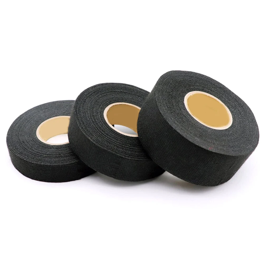 Adhesive Cloth Tape Wiring Harness Tape Automotive Wiring Tape Car Adhesive Tape 15M Electrical Tape Heat-Resistant Flame Retardant Tape Car Cable Harness Wiring Protection Insulation Auto Fabric Cloth