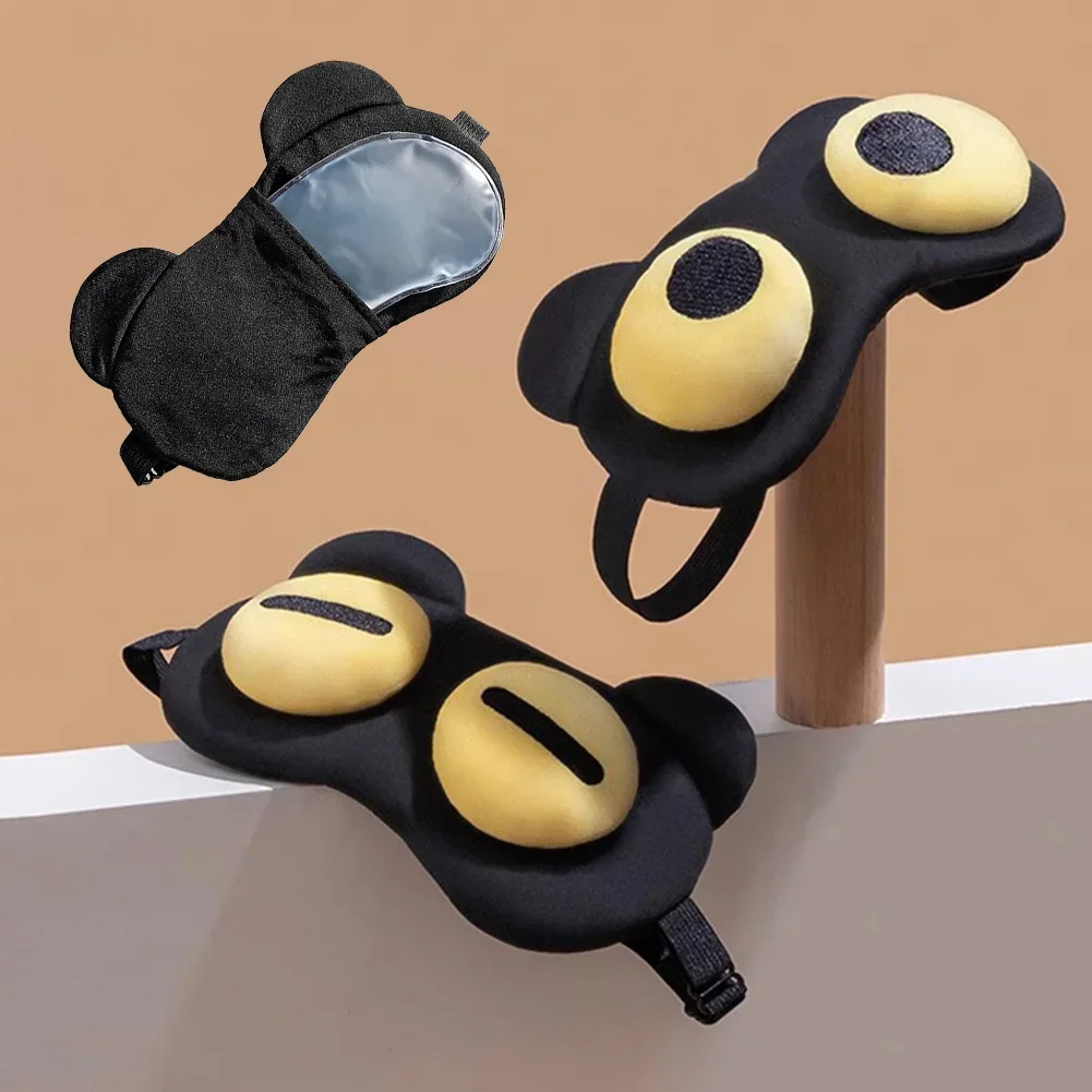 Eye Mask for Sleeping Sleep Cover Breathable Relief Fatigue Polyester Fun Big Eye Blindfold Eyepatch for Travel Shade Cover sleep mask eye mask eye patch