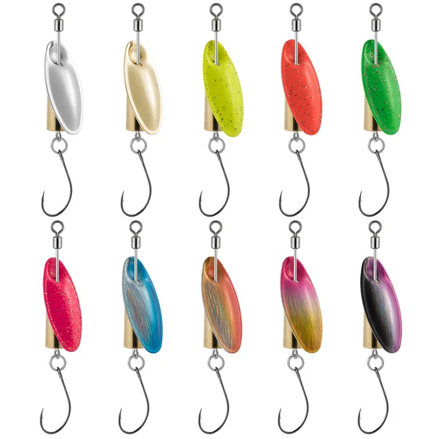 3pcs Fishing Inline Spinner Trout Spinner 3.5g 7.5g Spinnerbait Fishing Lure Metal Spinner Spoon Crappie Salmon Bluegill Wobbler