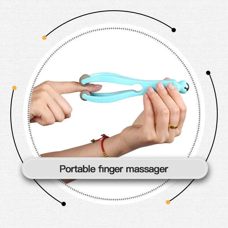 Finger Joint Acupoint Massager Rollers Handheld Hand Acupuncture Points Massager Relieve Finger Fatigue Arthritis Massage Tool