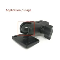 Jadkinsta 1 or 1.5 inch Rubber Ball Mount to Aluminum Motorcycle Round Square Mounting Base Plate for Gopro Camera Cellphones - Image 3