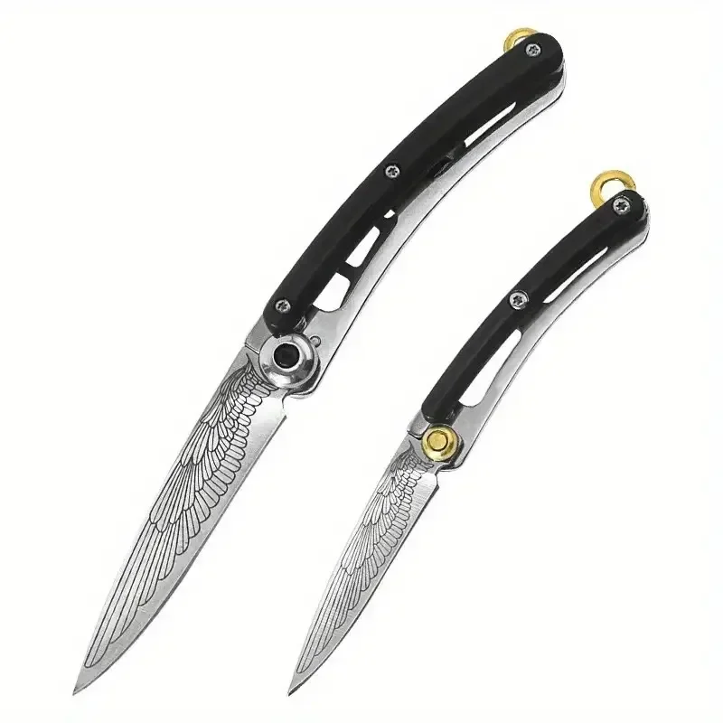 Outdoor Portable Folding Knife, Stainless Steel Blade, Keychain, Pendant, Travel Camping Tools, Holiday Gifts 6